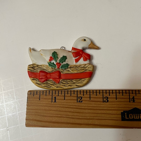 Schmid Christmas Tree Ornament  Dove & White Duck Vintage - Picture 2 of 11